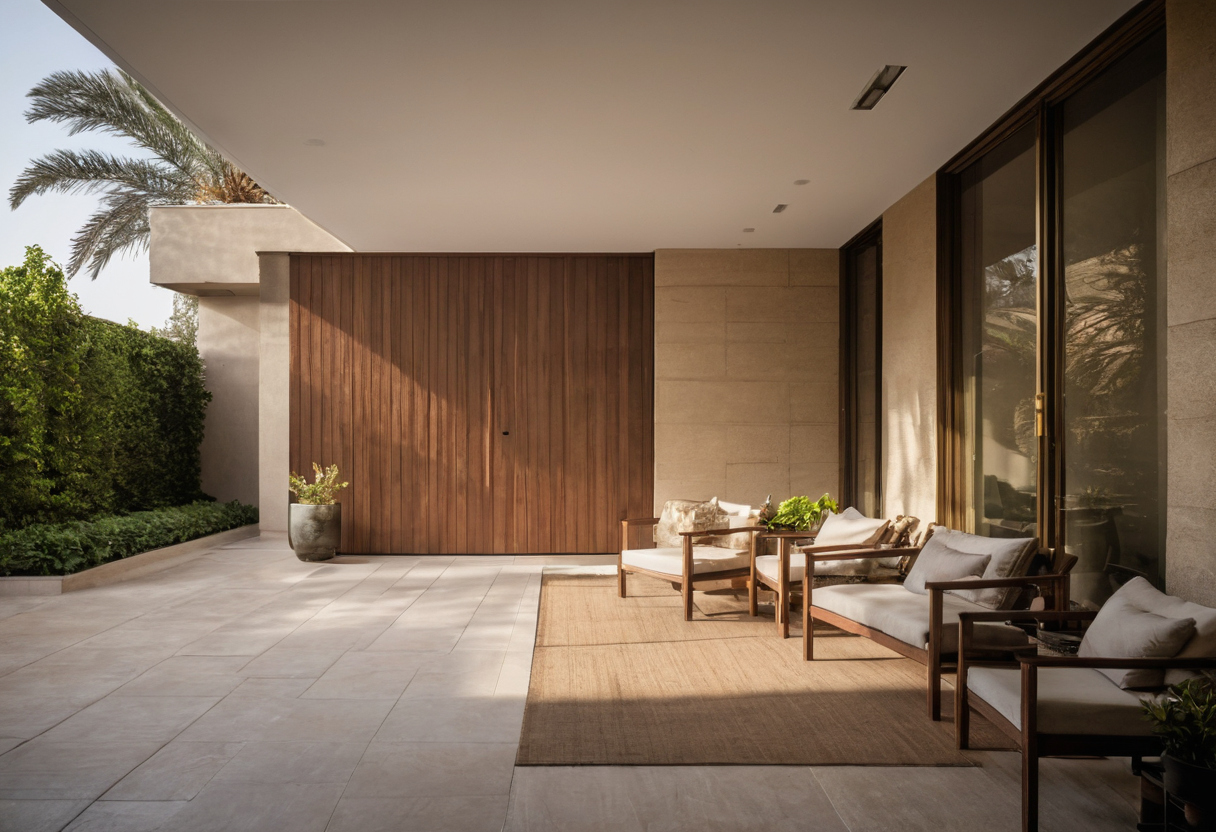 Riyadh climate makes the Saudi villa entrance a heat, dust, and durability problem planning reference