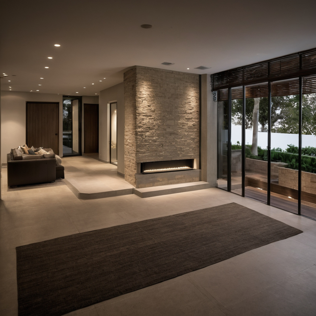 Lighting points and lighting controls are separate BOQ obligations shown in a luxury residential interior